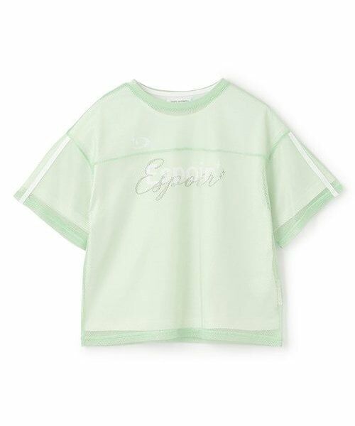 pom ponette junior / ポンポネット ジュニア Tシャツ | 【ニコ☆プチ掲載】メッシュTシャツセット（ライト グリーン）