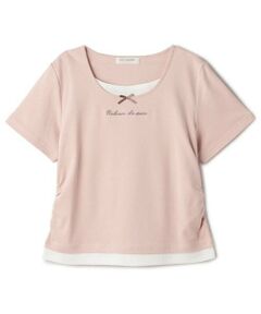 pom ponette junior / ポンポネット ジュニア Tシャツ | 【ニコ☆プチ掲載】フェイクレイヤードTシャツ