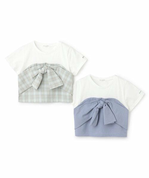 pom ponette junior / ポンポネット ジュニア Tシャツ | 【ニコ☆プチ掲載】リボンビスチェTシャツ | 詳細10
