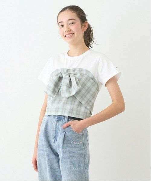 pom ponette junior / ポンポネット ジュニア Tシャツ | 【ニコ☆プチ掲載】リボンビスチェTシャツ | 詳細12