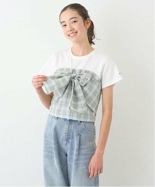 pom ponette junior / ポンポネット ジュニア Tシャツ | 【ニコ☆プチ掲載】リボンビスチェTシャツ | 詳細13