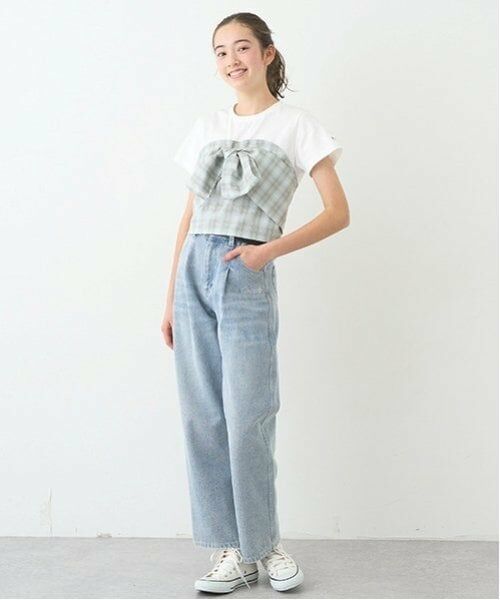 pom ponette junior / ポンポネット ジュニア Tシャツ | 【ニコ☆プチ掲載】リボンビスチェTシャツ | 詳細16