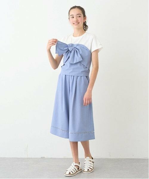 pom ponette junior / ポンポネット ジュニア Tシャツ | 【ニコ☆プチ掲載】リボンビスチェTシャツ | 詳細19