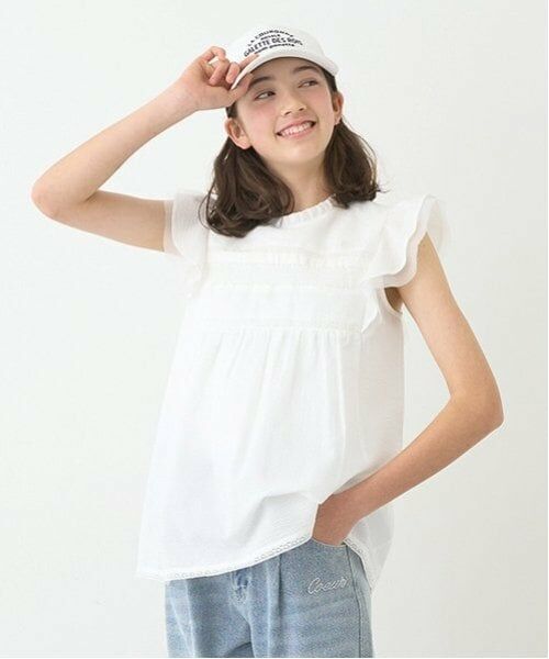 pom ponette junior / ポンポネット ジュニア シャツ・ブラウス | 【ニコ☆プチ掲載】フレアスリーブブラウス | 詳細1