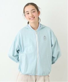 pom ponette junior / ポンポネット ジュニア パーカー | 【UVカット】シアーボーダージップパーカ