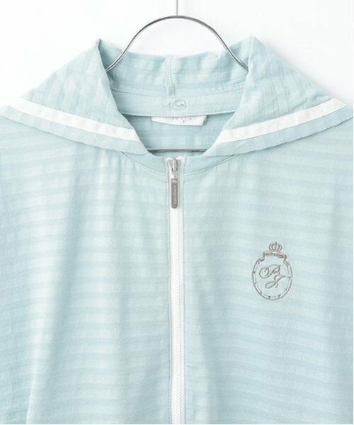 pom ponette junior / ポンポネット ジュニア パーカー | 【UVカット】シアーボーダージップパーカ | 詳細6