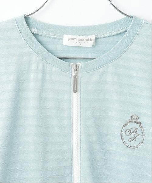 pom ponette junior / ポンポネット ジュニア パーカー | 【UVカット】シアーボーダージップパーカ | 詳細7