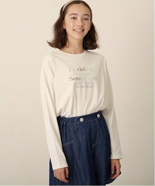 pom ponette junior / ポンポネット ジュニア シャツ・ブラウス | 長袖シャツパーカ＋ロンTセット | 詳細2