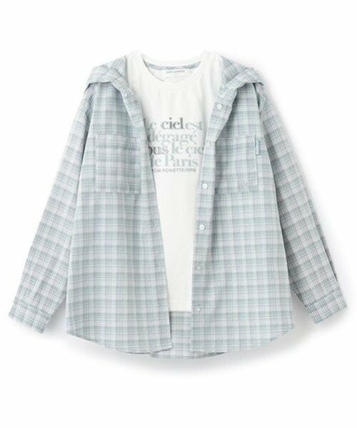 pom ponette junior / ポンポネット ジュニア シャツ・ブラウス | 長袖シャツパーカ＋ロンTセット | 詳細8
