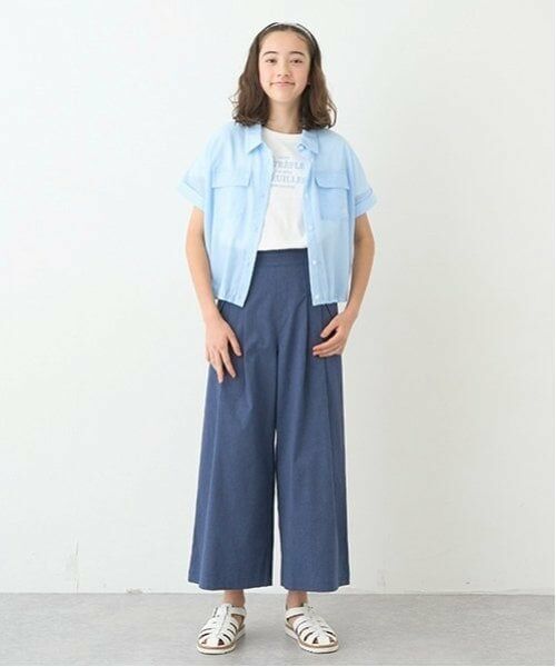 pom ponette junior / ポンポネット ジュニア シャツ・ブラウス | 【ニコ☆プチ掲載】シアーシャツ＋ロゴTシャツセット | 詳細19