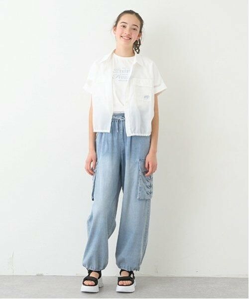 pom ponette junior / ポンポネット ジュニア シャツ・ブラウス | 【ニコ☆プチ掲載】シアーシャツ＋ロゴTシャツセット | 詳細20