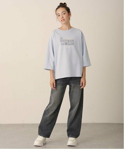 pom ponette junior / ポンポネット ジュニア Tシャツ | 【GOOD PRICE】6分袖ロゴTシャツ | 詳細4