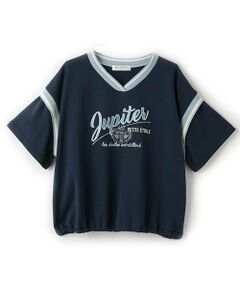pom ponette junior / ポンポネット ジュニア Tシャツ | 【ニコ☆プチ掲載】リブラインTシャツ