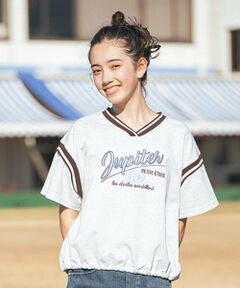 pom ponette junior / ポンポネット ジュニア Tシャツ | 【ニコ☆プチ掲載】リブラインTシャツ