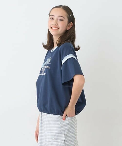 pom ponette junior / ポンポネット ジュニア Tシャツ | 【ニコ☆プチ掲載】リブラインTシャツ | 詳細2