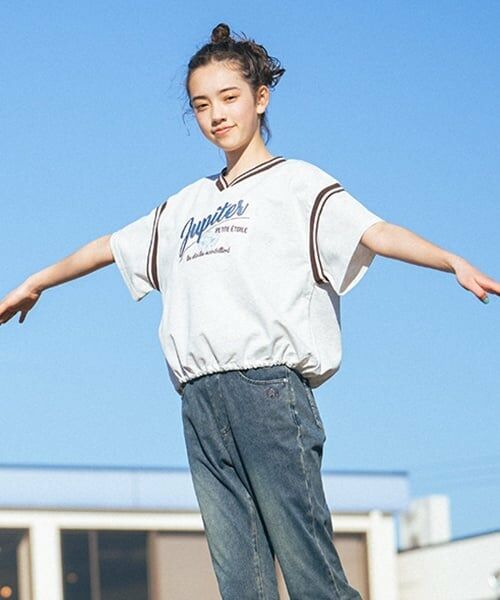 pom ponette junior / ポンポネット ジュニア Tシャツ | 【ニコ☆プチ掲載】リブラインTシャツ | 詳細5