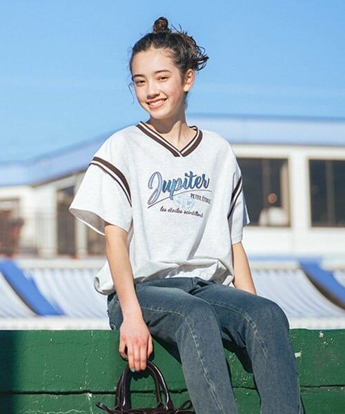 pom ponette junior / ポンポネット ジュニア Tシャツ | 【ニコ☆プチ掲載】リブラインTシャツ | 詳細6