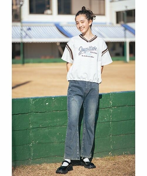 pom ponette junior / ポンポネット ジュニア Tシャツ | 【ニコ☆プチ掲載】リブラインTシャツ | 詳細7