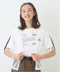 pom ponette junior / ポンポネット ジュニア Tシャツ | メッシュ半袖ロゴパーカTシャツセット