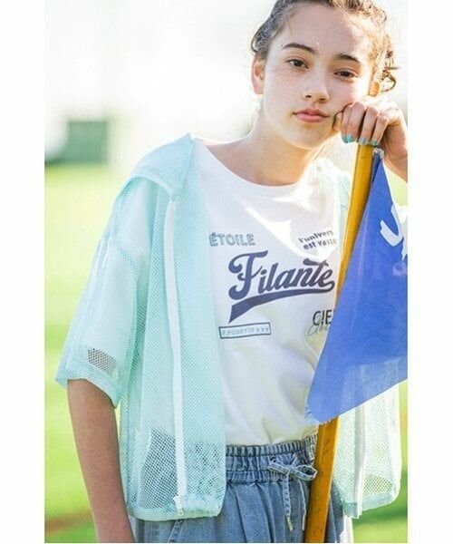 pom ponette junior / ポンポネット ジュニア Tシャツ | メッシュ半袖ロゴパーカTシャツセット | 詳細12