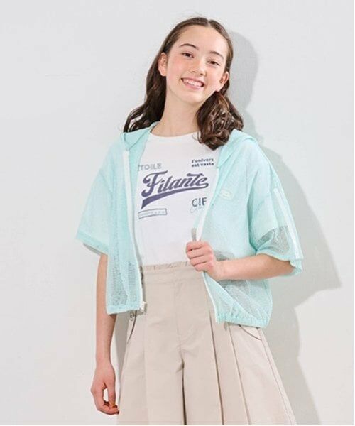 pom ponette junior / ポンポネット ジュニア Tシャツ | メッシュ半袖ロゴパーカTシャツセット | 詳細15