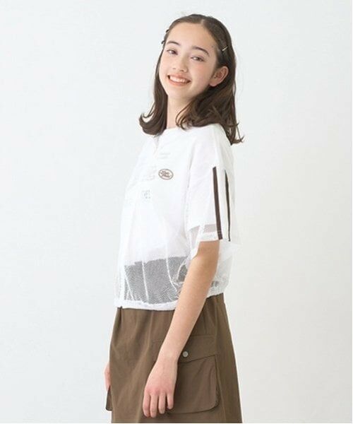 pom ponette junior / ポンポネット ジュニア Tシャツ | メッシュ半袖ロゴパーカTシャツセット | 詳細8