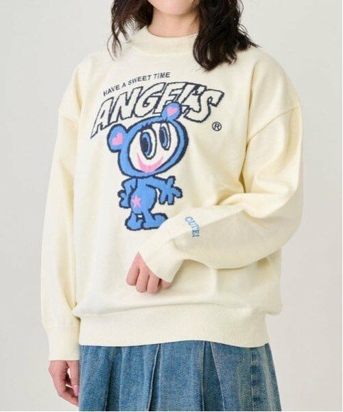 pom ponette junior / ポンポネット ジュニア ニット・セーター | ナカムラくん ジャカードニット（オフ ホワイト）