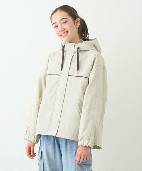 pom ponette junior / ポンポネット ジュニア ブルゾン | 【撥水】3WAYマウンテンパーカ（薄ベージュ）