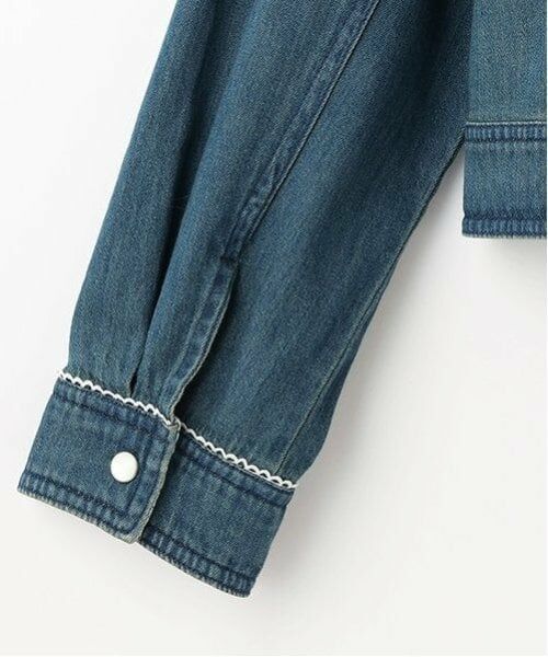 pom ponette junior / ポンポネット ジュニア ブルゾン | ノーカラーデニムジャケット | 詳細13