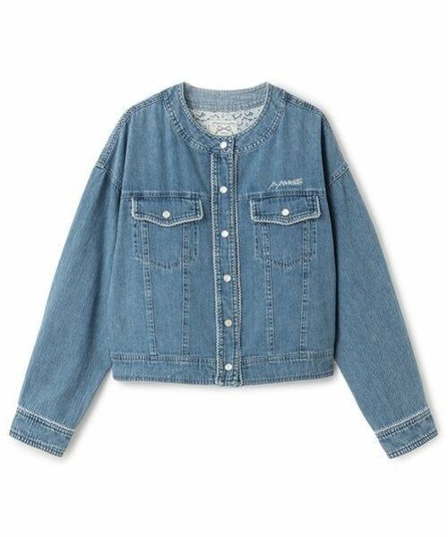 pom ponette junior / ポンポネット ジュニア ブルゾン | ノーカラーデニムジャケット | 詳細7