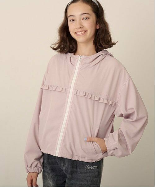 pom ponette junior / ポンポネット ジュニア ブルゾン | 【撥水】【花粉ガード】フリルウィンドブレーカー | 詳細5