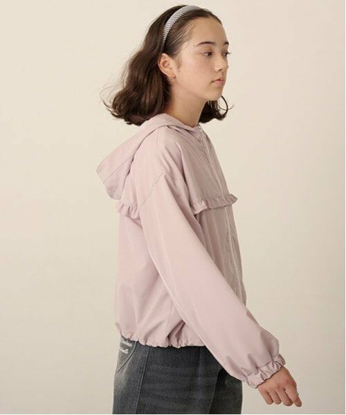 pom ponette junior / ポンポネット ジュニア ブルゾン | 【撥水】【花粉ガード】フリルウィンドブレーカー | 詳細7