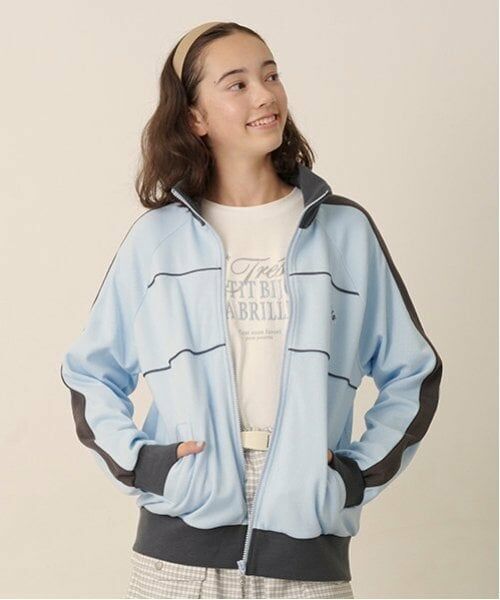 pom ponette junior / ポンポネット ジュニア ブルゾン | トラックジャケット（ライト ブルー）