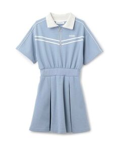 pom ponette junior / ポンポネット ジュニア ミニ丈・ひざ丈ワンピース | ハーフZIPカットワンピース