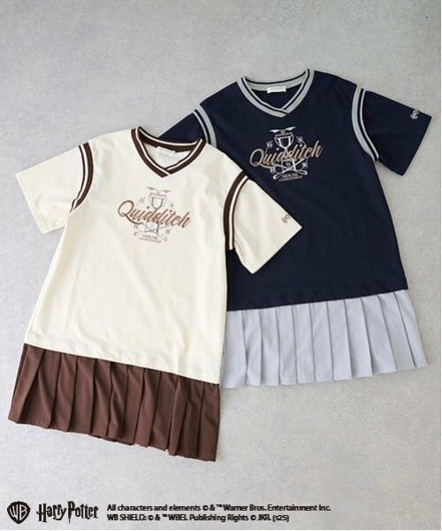 pom ponette junior / ポンポネット ジュニア ミニ丈・ひざ丈ワンピース | 【Harry Potter】プリーツドッキングワンピース | 詳細10