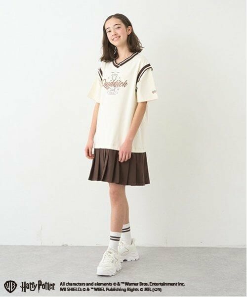 pom ponette junior / ポンポネット ジュニア ミニ丈・ひざ丈ワンピース | 【Harry Potter】プリーツドッキングワンピース | 詳細2