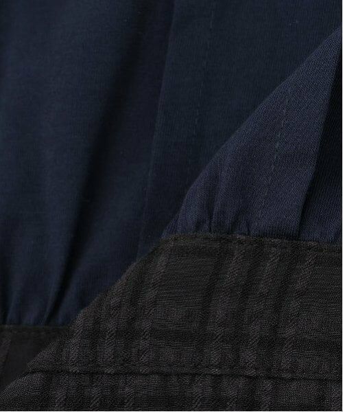 pom ponette junior / ポンポネット ジュニア ミニ丈・ひざ丈ワンピース | シアーチェックドッキングワンピース | 詳細13