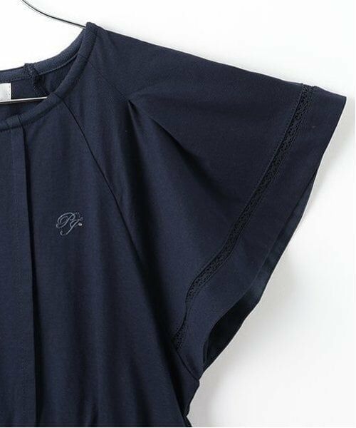 pom ponette junior / ポンポネット ジュニア ミニ丈・ひざ丈ワンピース | シアーチェックドッキングワンピース | 詳細8