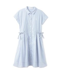 pom ponette junior / ポンポネット ジュニア ミニ丈・ひざ丈ワンピース | リボンシャツワンピース