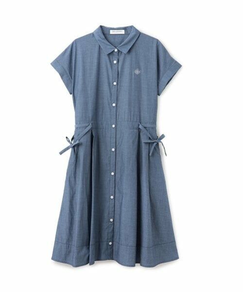 pom ponette junior / ポンポネット ジュニア ミニ丈・ひざ丈ワンピース | リボンシャツワンピース | 詳細5