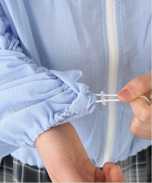 pom ponette junior / ポンポネット ジュニア ブルゾン | 【UVカット加工】シアーZIPブルゾン | 詳細1