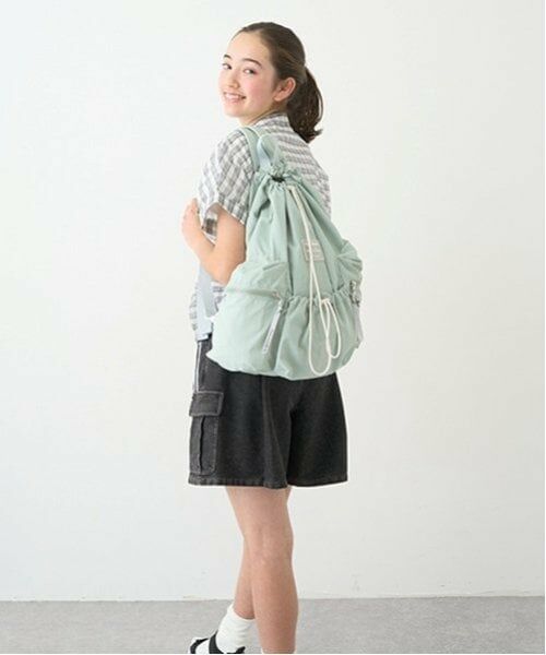pom ponette junior / ポンポネット ジュニア リュック・バックパック | 【撥水】軽量ナップサック | 詳細14