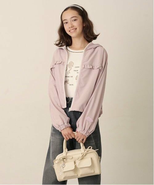 pom ponette junior / ポンポネット ジュニア ボストンバッグ | ロゴチャーム付ｗポケットボストンバッグ | 詳細13