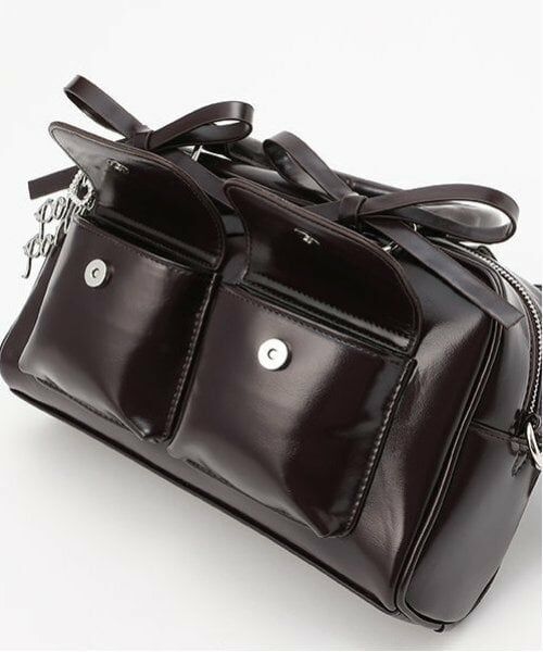 pom ponette junior / ポンポネット ジュニア ボストンバッグ | ロゴチャーム付ｗポケットボストンバッグ | 詳細26