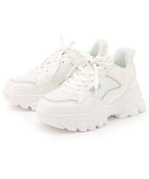 pom ponette junior / ポンポネット ジュニア スニーカー | 【軽量ソール】イージーダッドスニーカー(白)