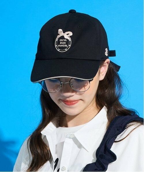 pom ponette junior / ポンポネット ジュニア キャップ | リボン刺しゅうCAP | 詳細1