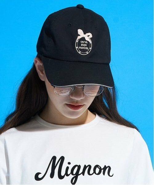pom ponette junior / ポンポネット ジュニア キャップ | リボン刺しゅうCAP | 詳細2