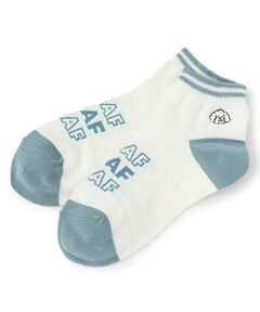 pom ponette junior / ポンポネット ジュニア ソックス | イヌ刺しゅう ライン入り短丈ソックス