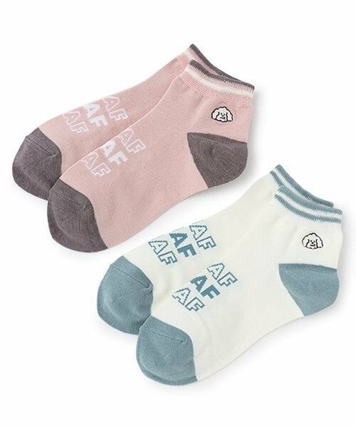 pom ponette junior / ポンポネット ジュニア ソックス | イヌ刺しゅう ライン入り短丈ソックス | 詳細5