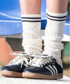 pom ponette junior / ポンポネット ジュニア ソックス | 【ニコ☆プチ掲載】透かし編みライン入りハイソックス